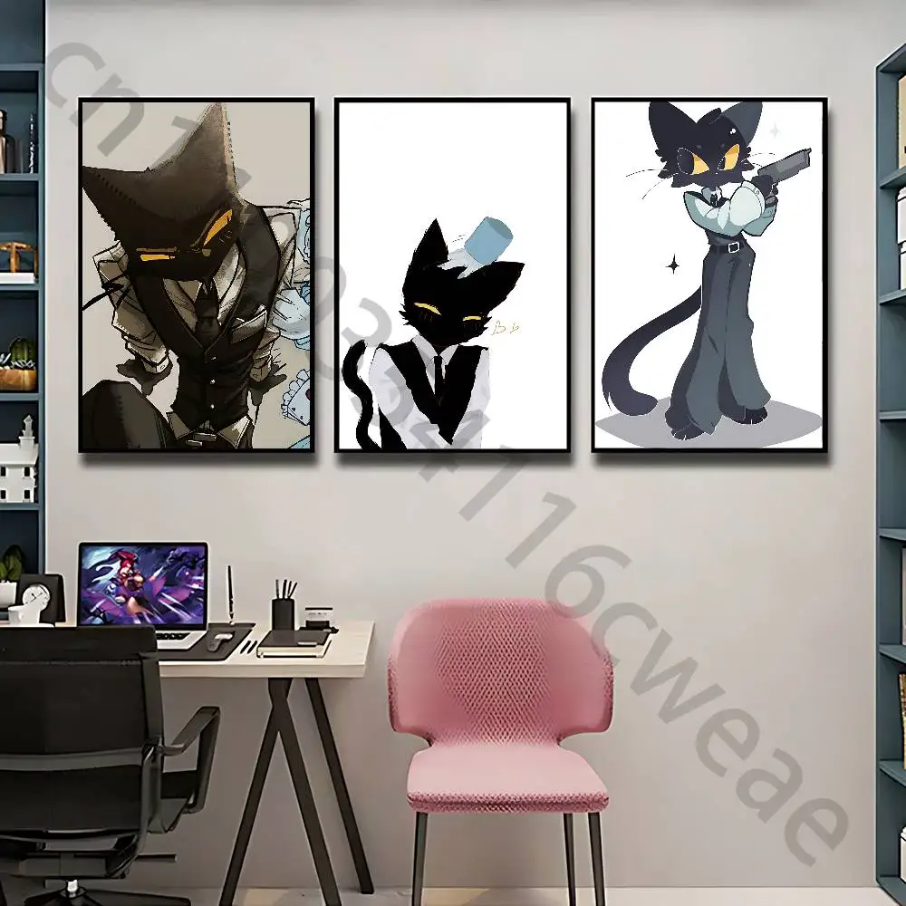 S-Secret Agent Animal H-Hospital Wall Art Poster Print Wall Decor for Living Room Bedroom Home Decoration