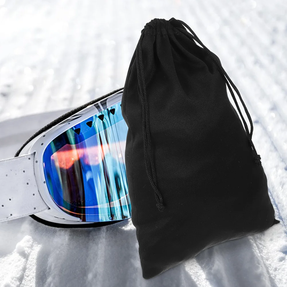 

5 шт., сумка для хранения лыжных очков, портативная сумка для очков на шнурке, дорожные солнцезащитные очки, мягкий чехол для очков, защита от царапин