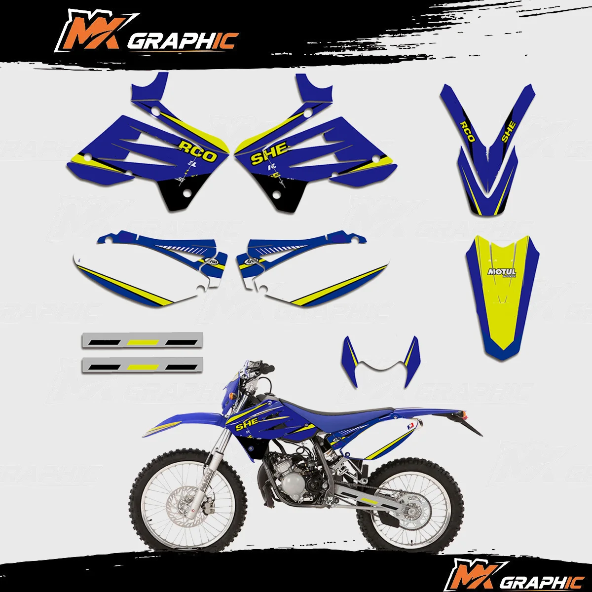 

For Sherco 50 Enduro 2.5i 2007 2008 20009 2010 2011 2012 Decal Stickers Graphics