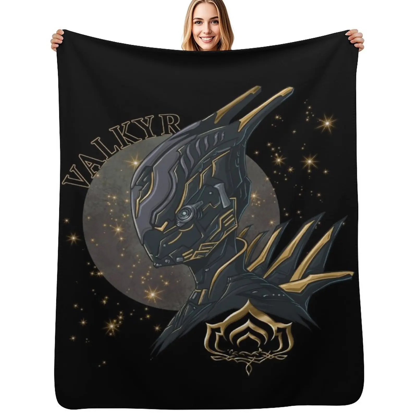 

Valkyr Warframe Throw Blanket Kid'S Furrys Baby Beach Blankets
