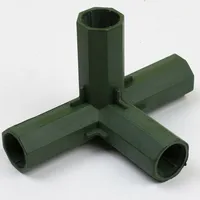 4pcs Plants Connectors Plastic Structure Greenhouse Frame Canes Building Connector 16-17mm Outdoor Garden Structure Pole Joints 3