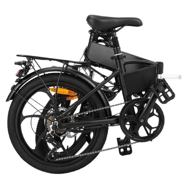 Bicicleta Eléctrica Plegable de 20 Pulgadas, 7 Velocidades, 25 km/h de Velocidad Máxima, Batería de Litio de 10.4AH, Diseñada para Servicios de Transporte
