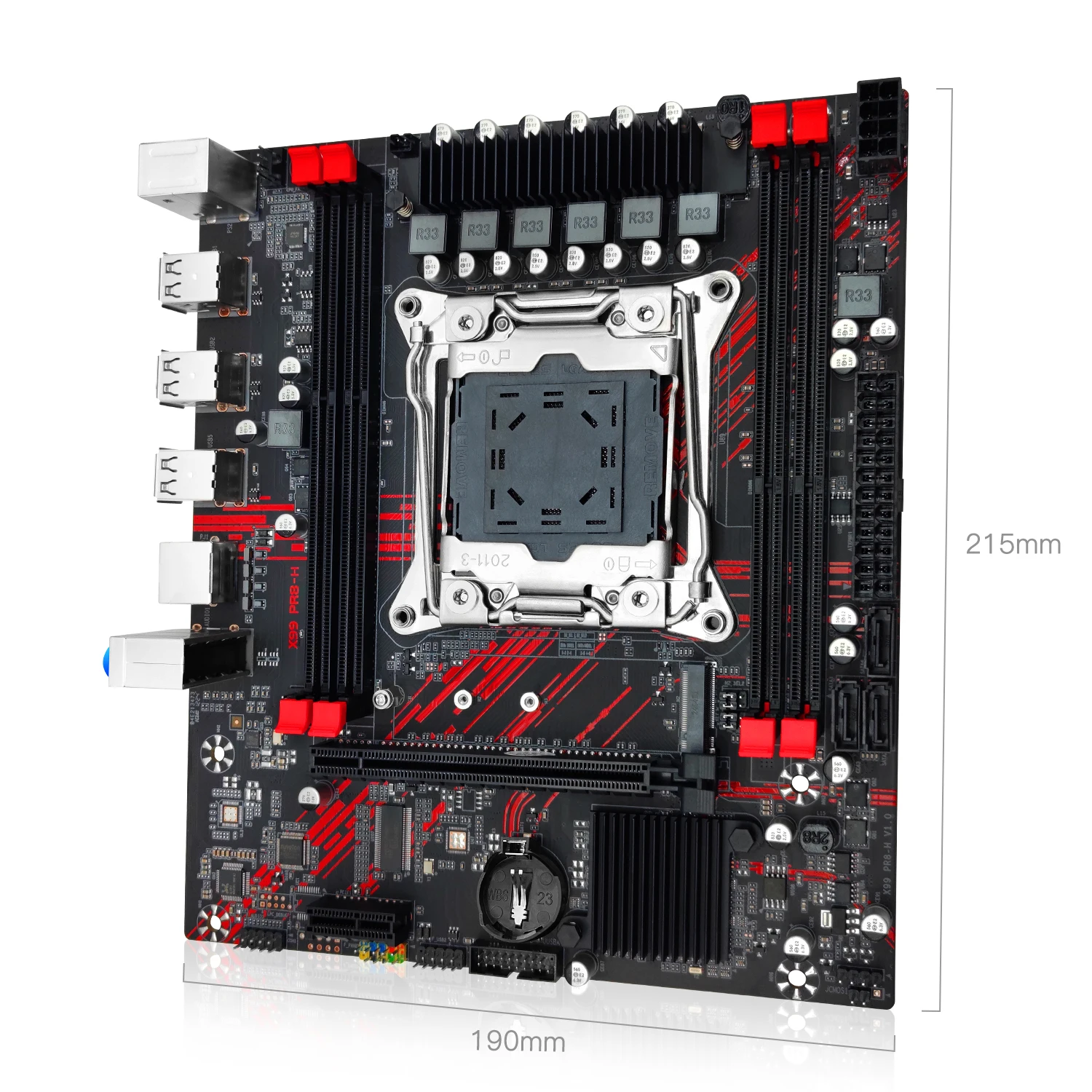 MACHINIST PR8-H X99 motherboard Support LGA 2011-3 Xeon E5 V3 V4 CPU Processor DDR3 RAM with M.2 slot USB2.0