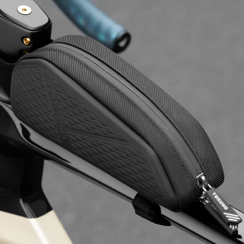 TOSUOD Bicycle Front Frame Bag Waterproof Large Capacity Waterproof Zipper Scratch-resistant MTB Road Bike Top Tube Bag