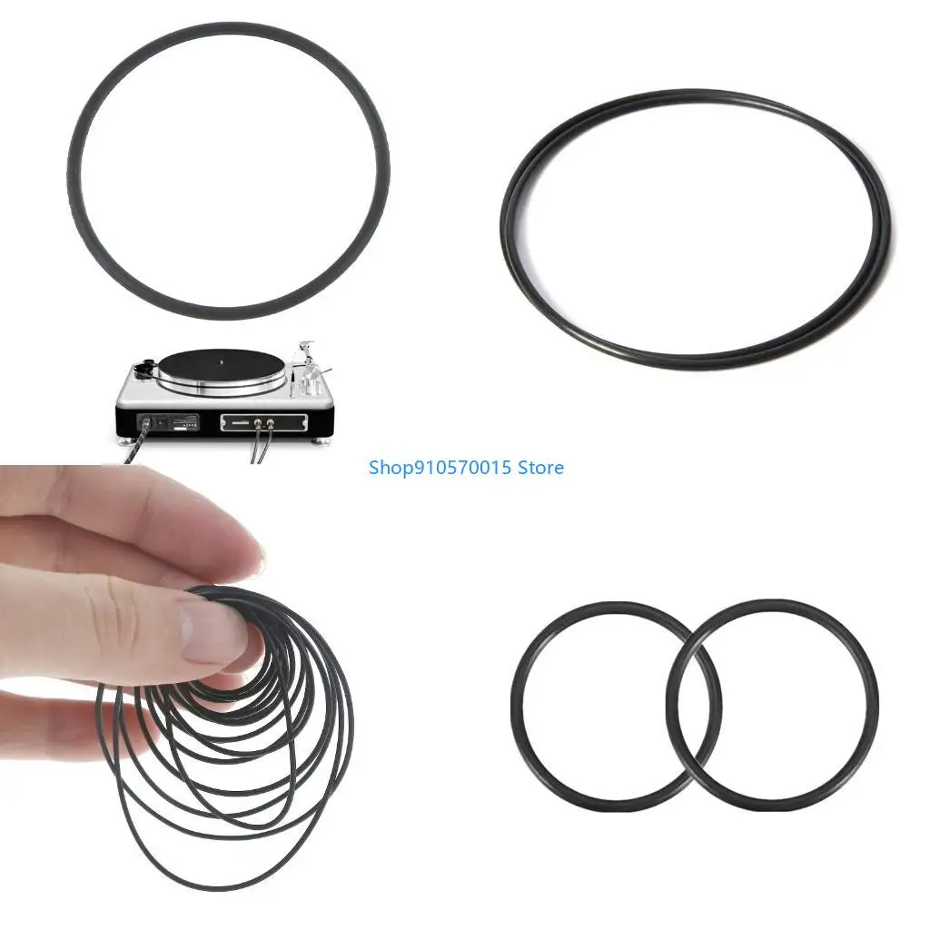 B95C 1/1.5mm Round Belt Replace Durable 10pcs Mix Size 80-130mm Belt for Recorder