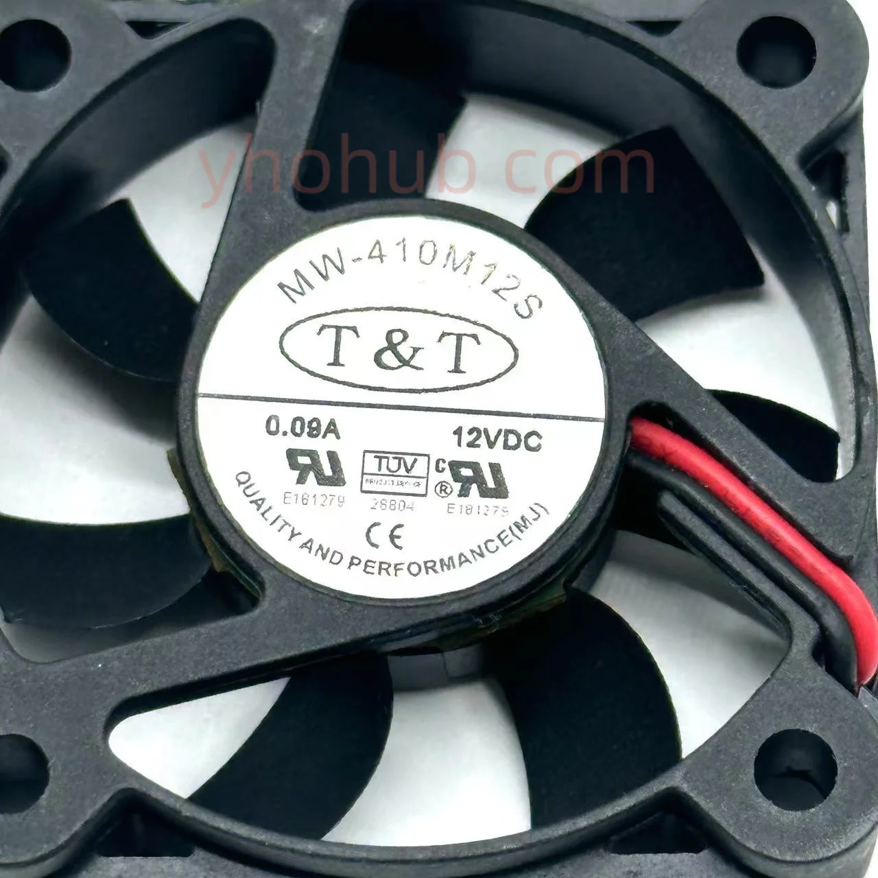 T&T MW-410M12S DC 12V 0.09A 40x40x10 มม.Server พัดลมระบายความร้อน