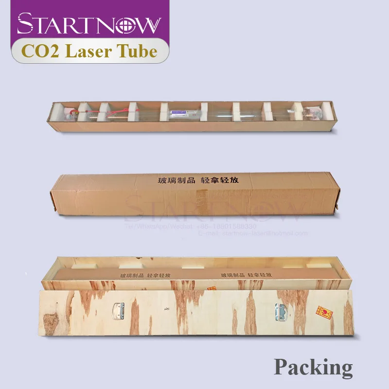 Startnow 50W CO2 Laser Glass Tube 1000mm for Laser Engraver Carving Marking Machine Lamp Pipe Equipment Parts