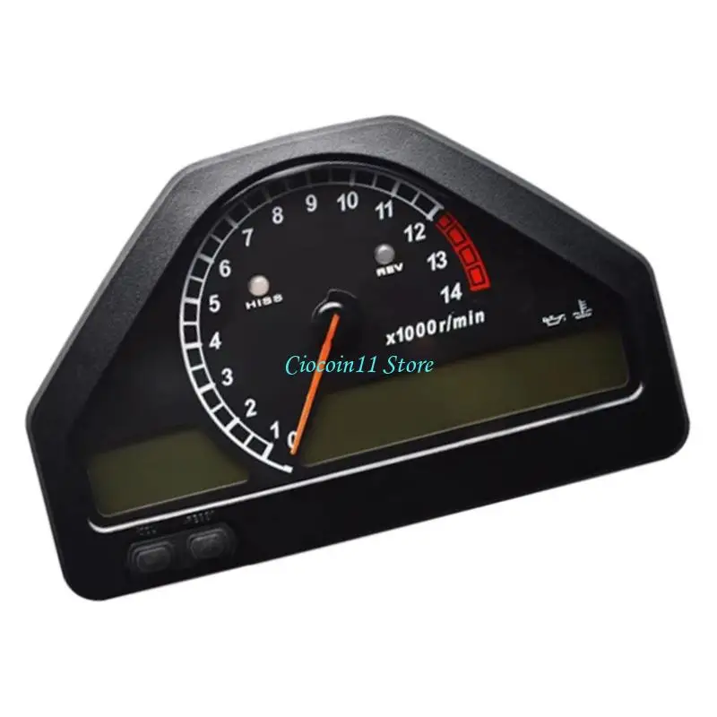 Y1UB Digital Motorcycle Instrument Cluster Speedometer Odometer Bright LCD Motorcycle Speed Gauges Simple Installation for Motor