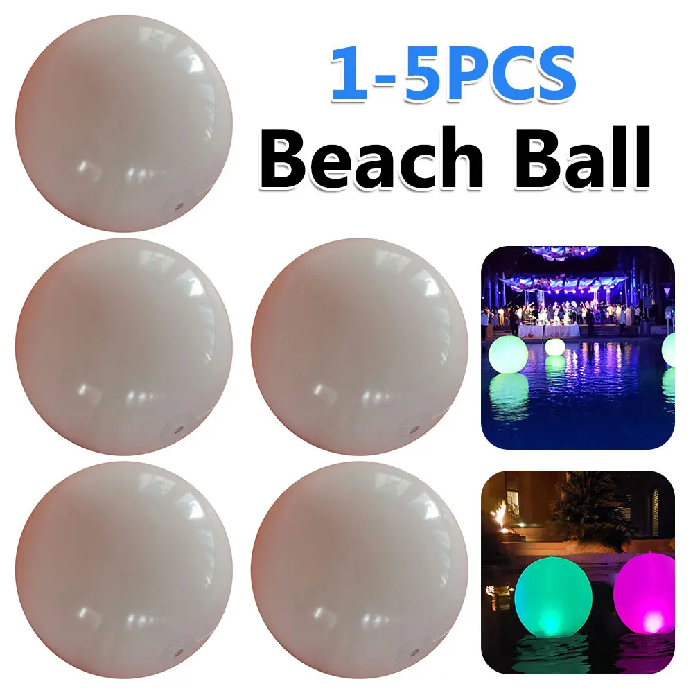 Outdoor Swimming Pool Inflated Ball Balloons Toy Water Swimming Pool with LED Light Party Water Game Toys 16 Colors