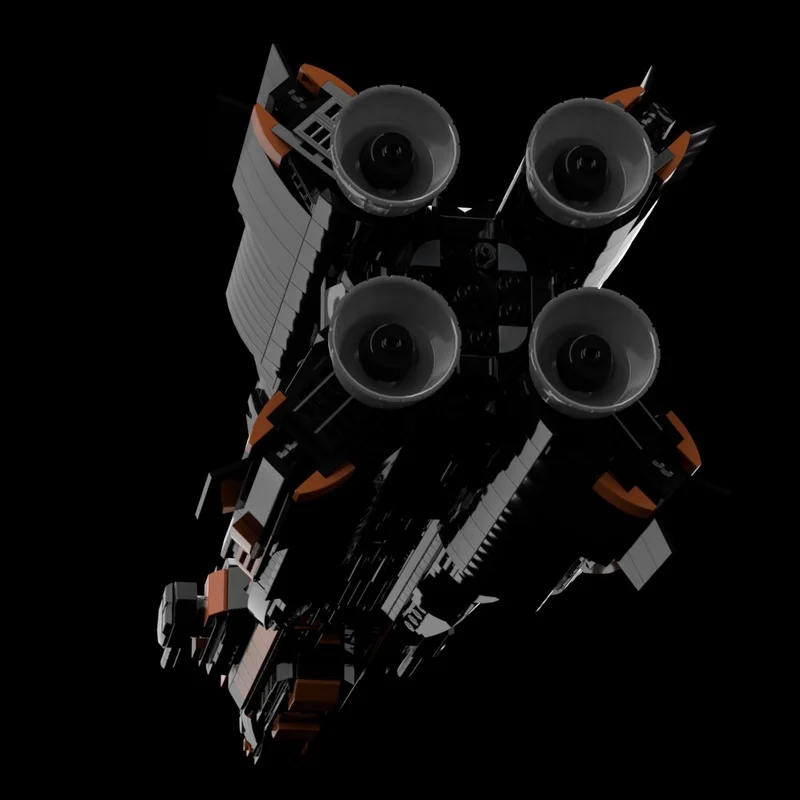 1904 قطعة MOC MCRN Donnager 1 نموذج اللبنات العمارة تجميع هدايا عيد الميلاد الإبداعية فكرة الطوب الاطفال لعبة عيد ميلاد #3