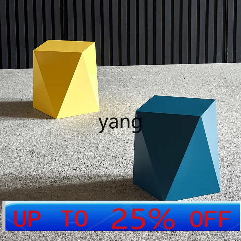 Lmm modern simple sofa side few light luxury living room side table baking paint