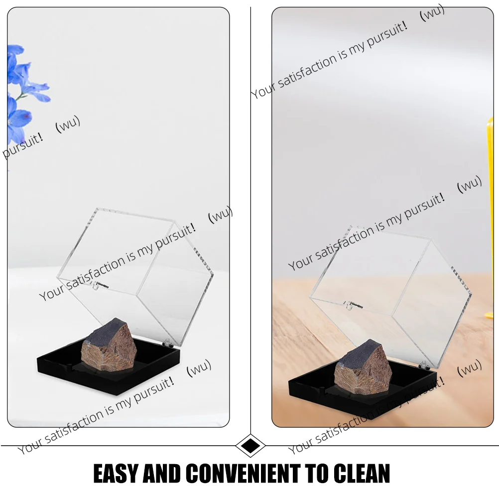 

Plastic Container Sample Box, Clear Mineral Storage Rock Jewelry Coin Cube Acrylic Plastic