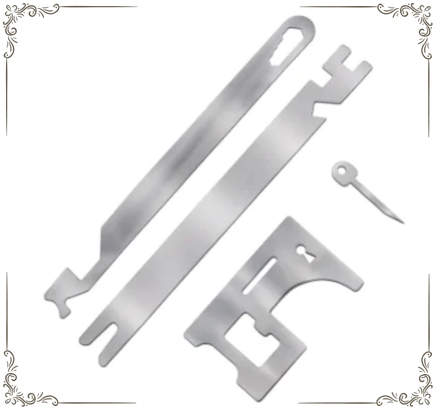 4-Piece Multi-Functional Stainless Steel Locking Rod Tool, Firefighter Multi-Purpose Lever Emergency Rescue Tool Set