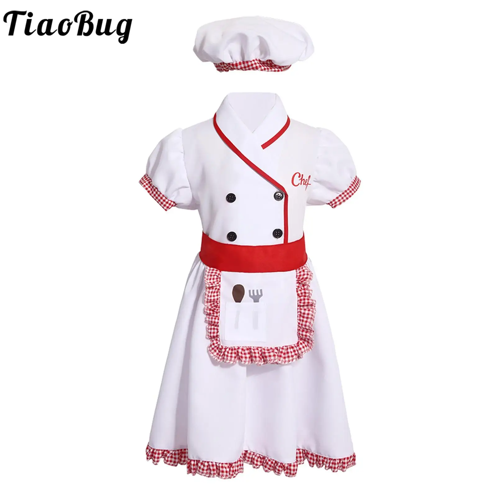 Delantal Traje Para Cocinar Disfraz De Chef Para Niños Y Niñas