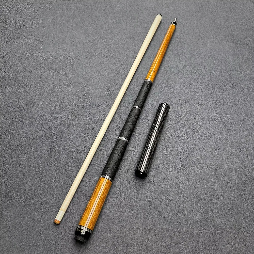 CUE-X HQ2 مجموعة جديلة البلياردو الذهبي خشب الصندل 2 قطعة عصا البلياردو شعاعي مشترك 12.5 مللي متر طرف أنبوب الكربون رمح #1