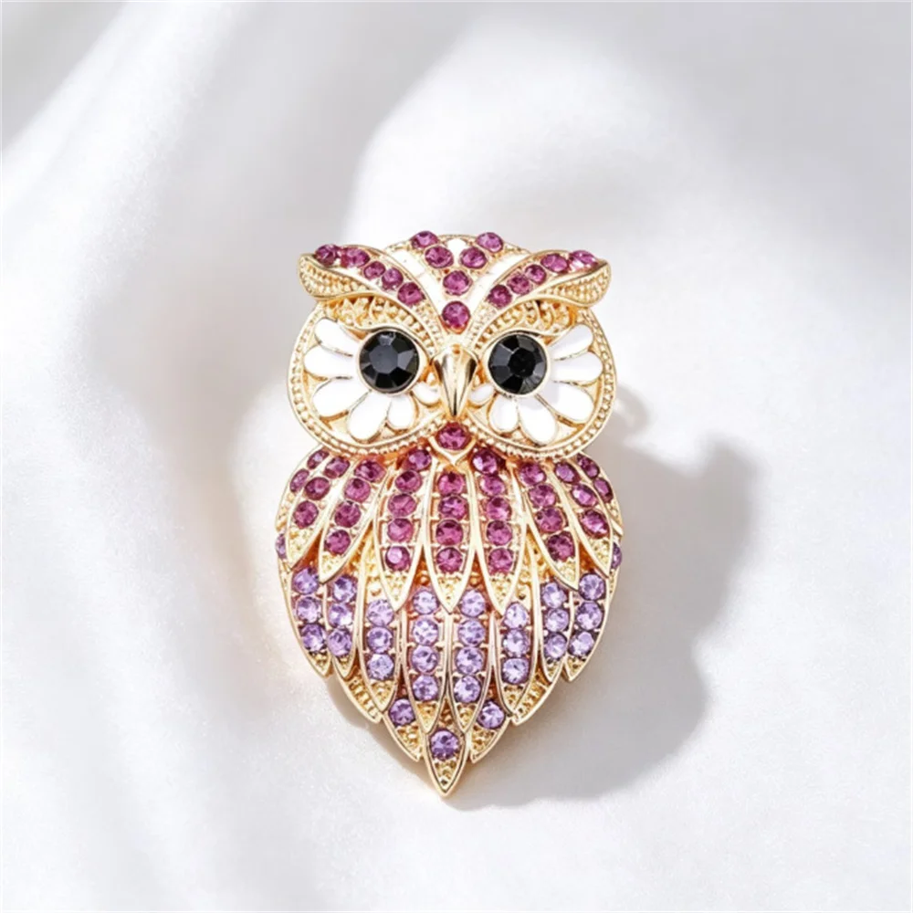 Unique Personality Owl Brooch Pin Retro Cute Brooches Jewelry Accessories Birthday Party Festival Gift Souvenir for Men Women