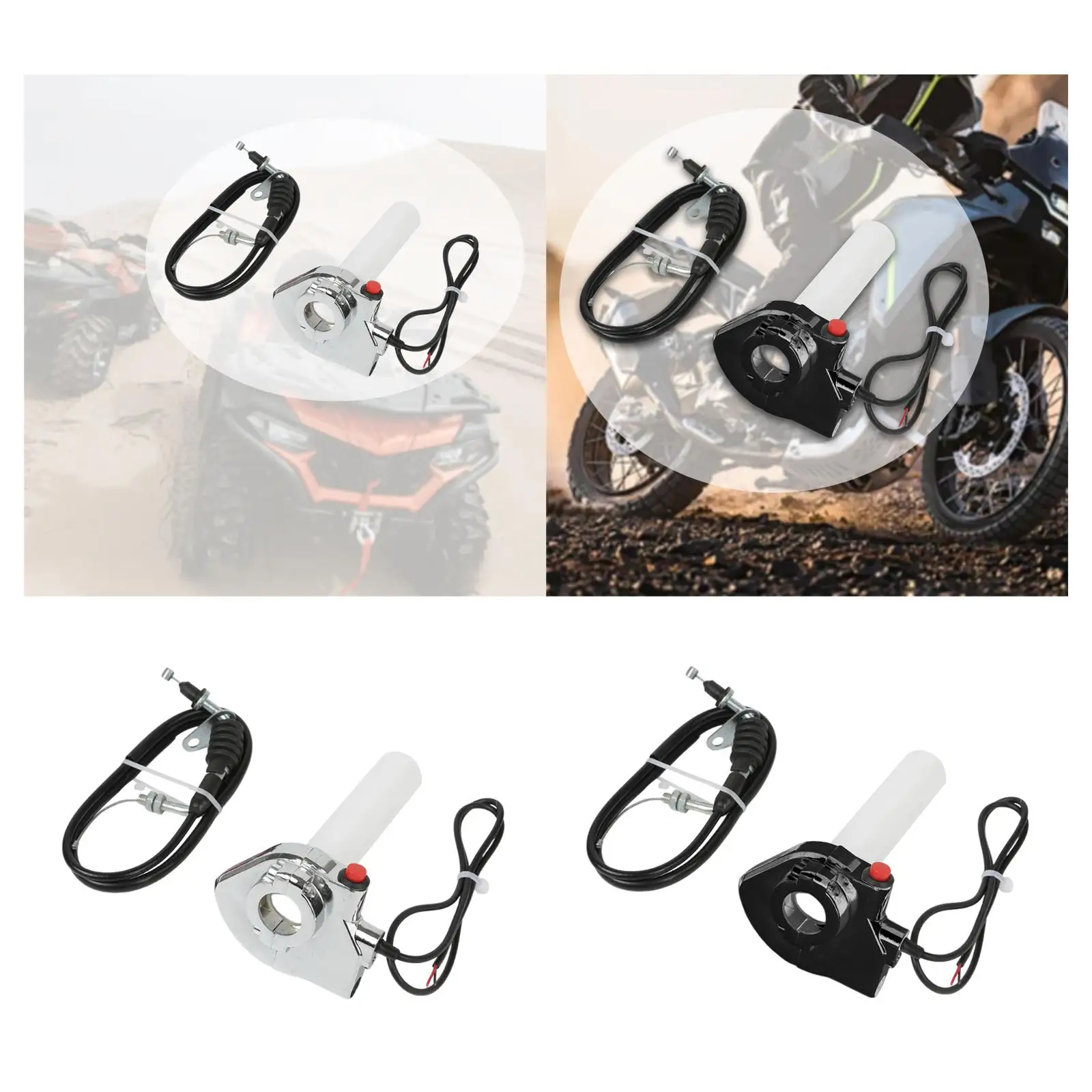 

Twist Throttle Grip Spare Part Universal Twist Throttle Handle Grip for ATV Motorcycle Scooter Motocross Pocket Bike