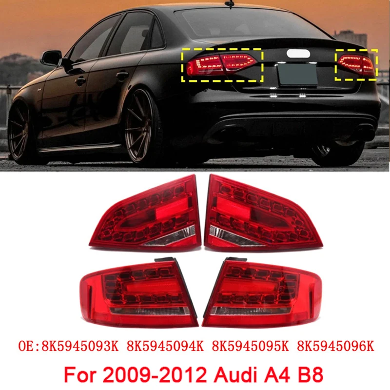 

For 2009-2012 Audi A4 B8 8K5945093K 8K5945094K 8K5945095K 8K5945096K Car Rear Brake Anti-collision Warning Stop LED Signal Light