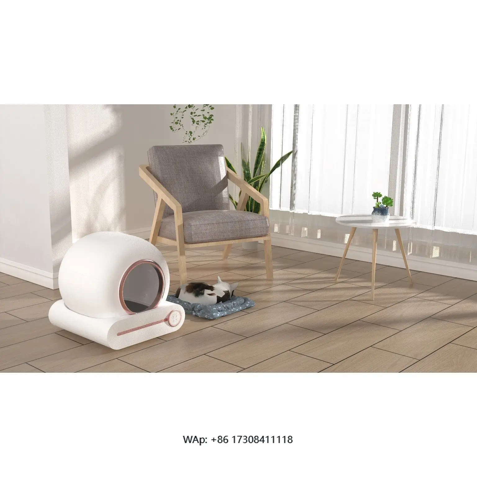 

Smart self-cleaning cat box premium accessories, suitable for feline comfort