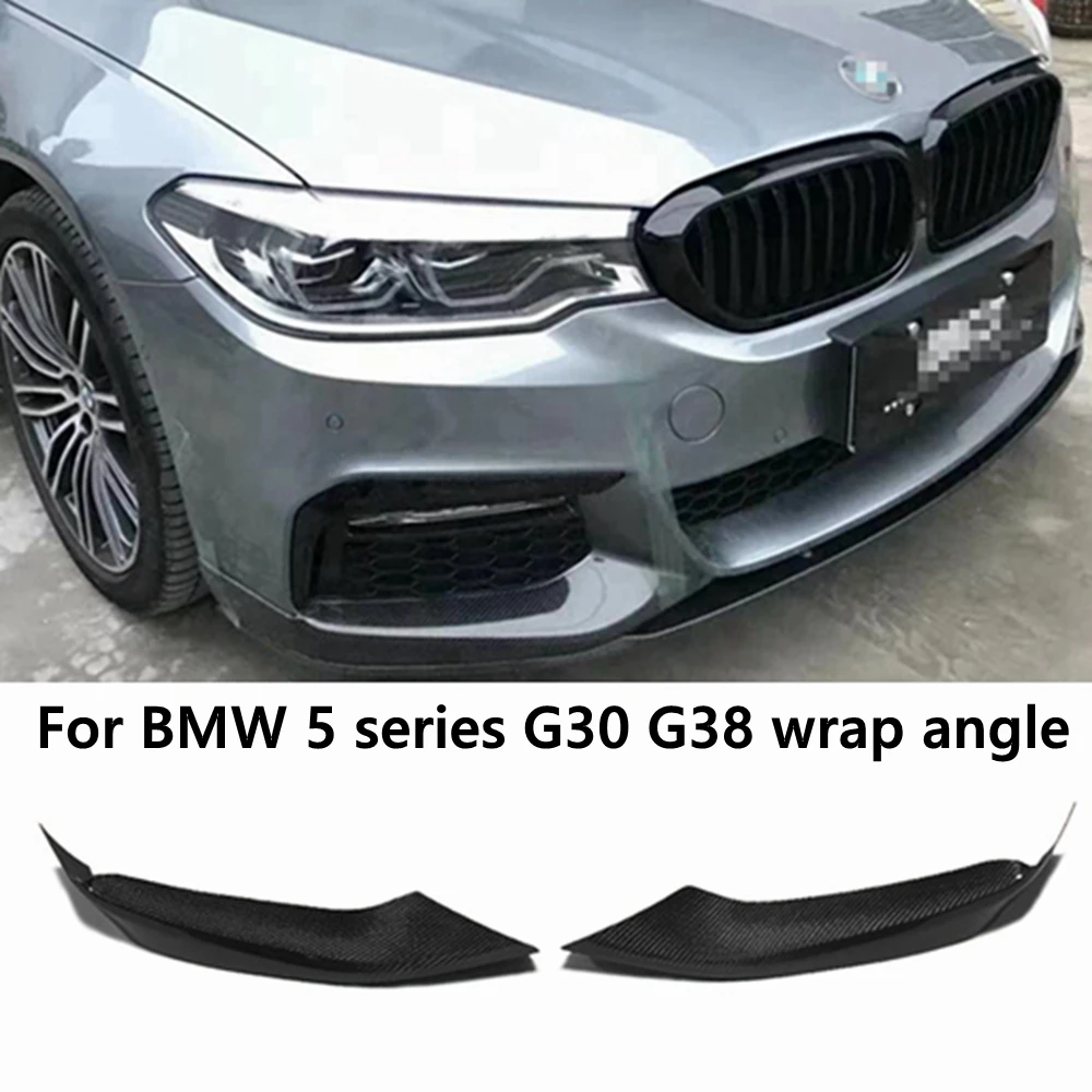 

For BMW 5 series G30 G38 530 540i modified carbon fiber wrap angle carbon anti-collision Front Bumper corner protection 2016+