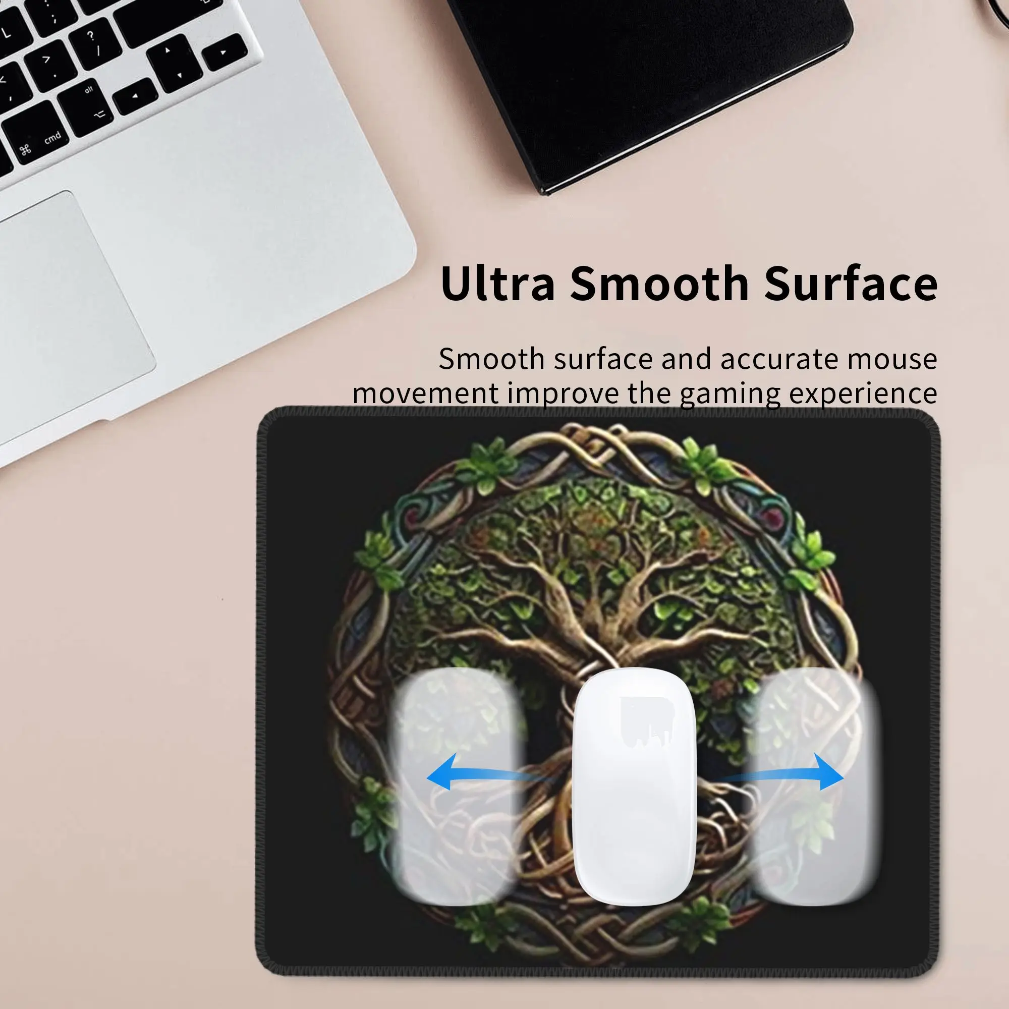 Biblical World Tree Of Life Mouse Pad Computer Keyboard Mouse Mat Gamer PC Laptop Desk Mat Office Accessories Table Mats