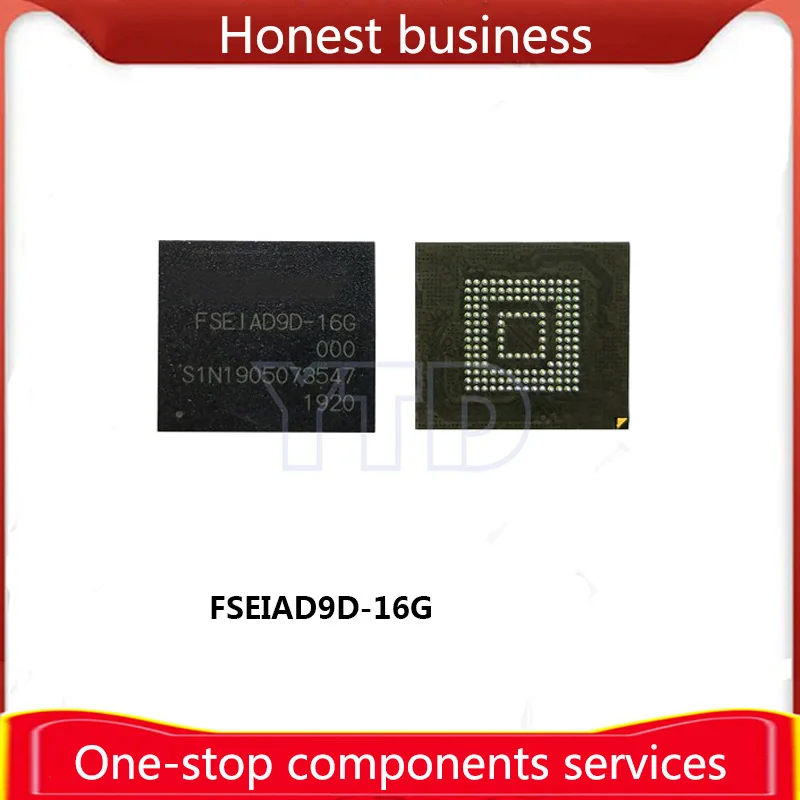 1 Piece FSEIAD9D-16G 100% Quality Emmc Memory 16G Storage Hard Disk Mobile Phone Font BGA153 Chip FSEIAD9D Integrated Circuit IC