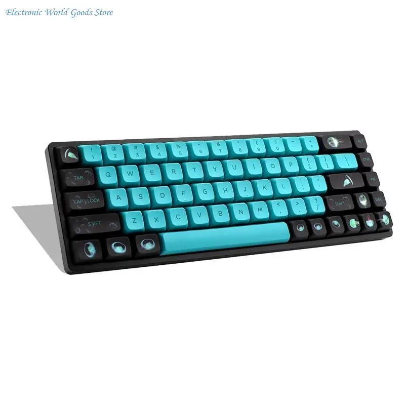 A3PD 141 pièces gelée poisson XDA Keycaps colorant sous rétro-éclairage Keycap pour clavier mécanique