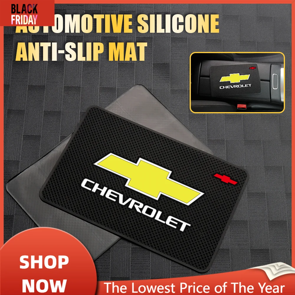 Silicone Car Non Slip Dash Mat Phone Holder Mat Anti-skid Silicone Mat For Chevrolet Trax Malibu SS Z71 Equinox  Camaro Orlando