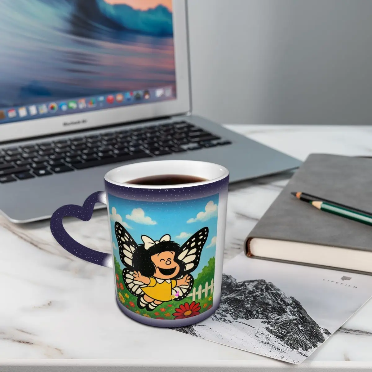 Mang Mafalda Cartoon Quino Comic Mug Funny Ceramic Coffee Cups Tea Mugs Milk Cup Drinkware Gifts for Friends