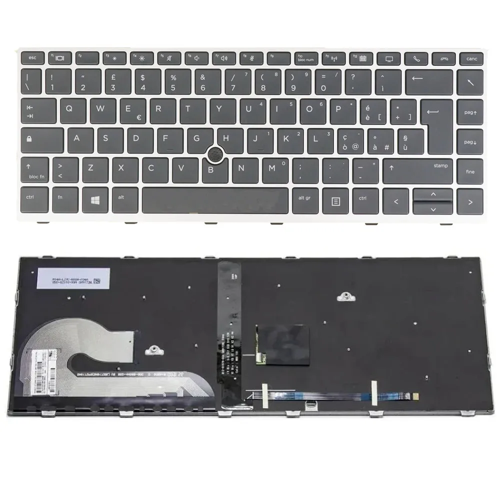 For HP EliteBook 846 G5 840 G6 745 G5 745 G6 ZBook 14u G5 14U G6 L11307-001 Italian IT with Backlit Pointer keyboard