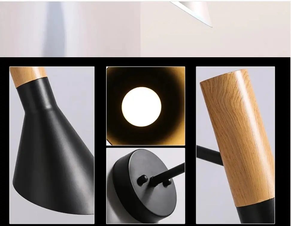 

Replica Modern Vintage Arne Jacobsen wood LIKE Wall lights Creative AJ iron Wall lamp Modern Sconce light