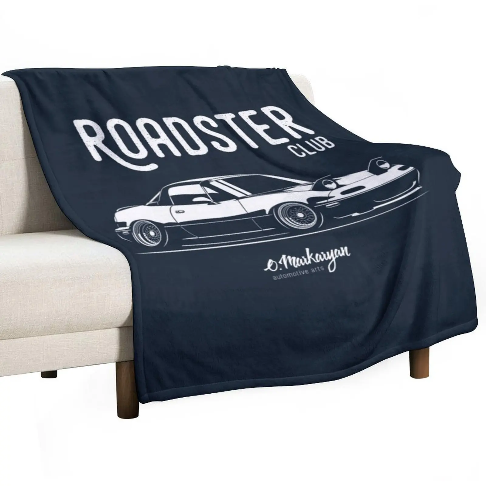 Roadster club MX5 Miata Throw Blanket Luxury Brand Giant Sofa Hairy blankets and throws For Decorative Sofa Picnic Blankets