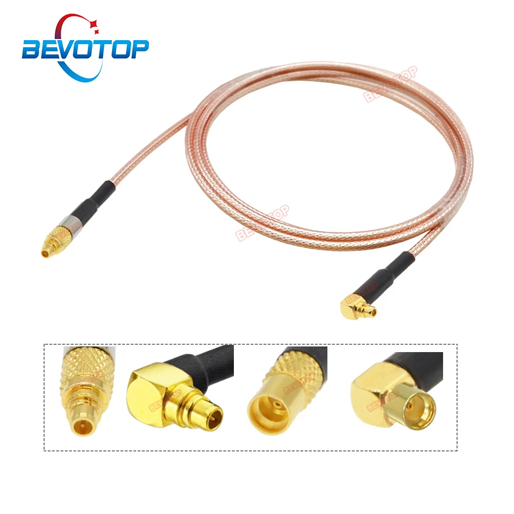 100pcs/lot BEVOTOP MMCX to MMCX Cable M/M M/F F/F RG316 Jumper 50 Ohm RF Coaxial Antenna Extension Jumper Cord  Wholesales