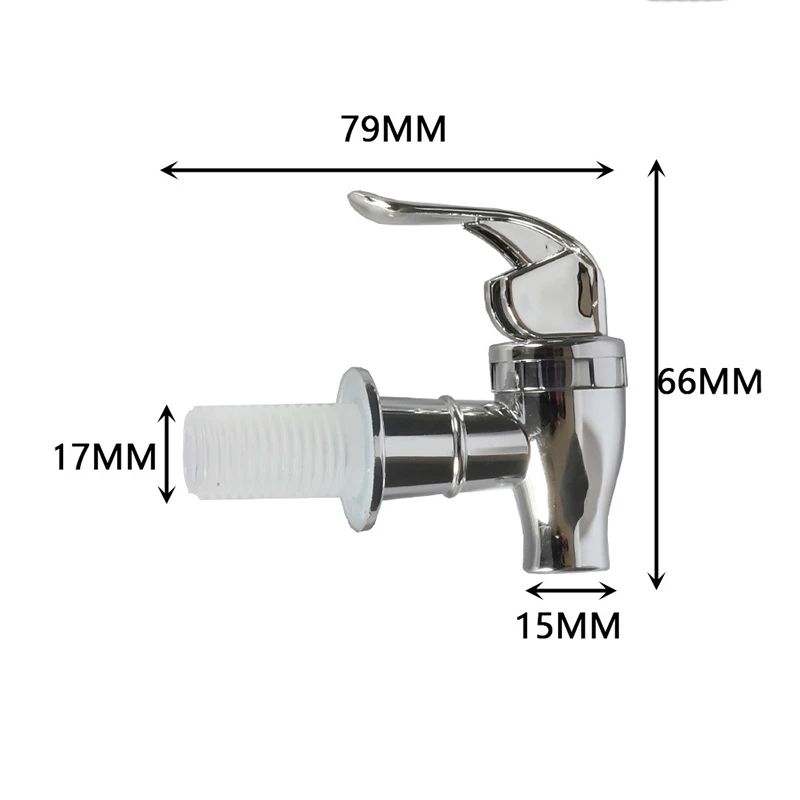 1pc Generic Drink Dispenser Spigot Spout Electroplated Plastic Faucet Barrel Water Tank Faucet Wine Valve Water Dispenser Tap