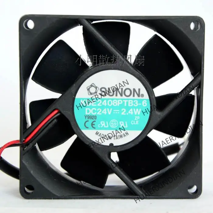 New      KDE2408PTB3-6 DC24v  80x80x25 Cooling Fan Assembly Kit