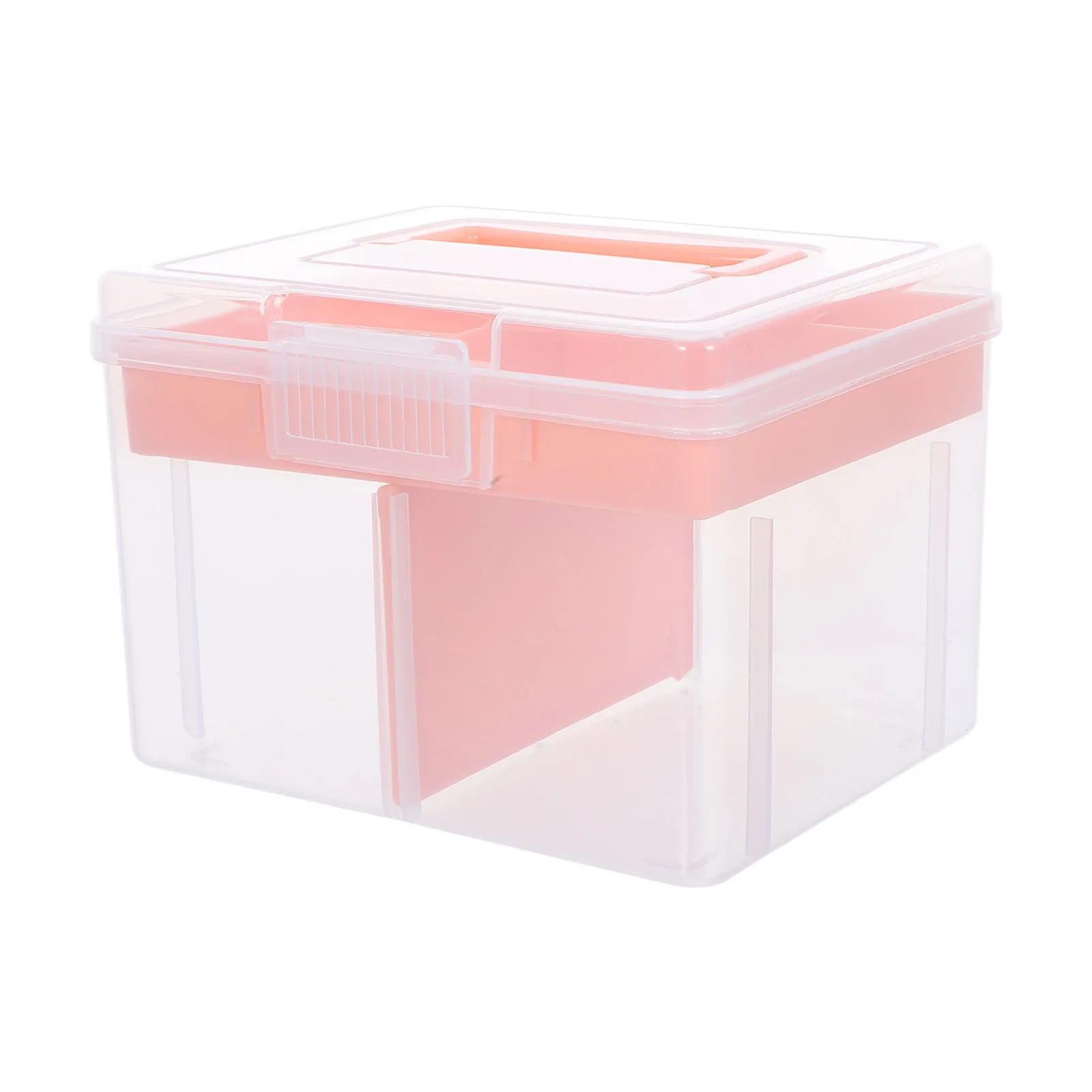 

Double Layer Plastic Storage Box Multipurpose Removable Tray Organizer Case for Hair Accessories Cosmetics Crafts