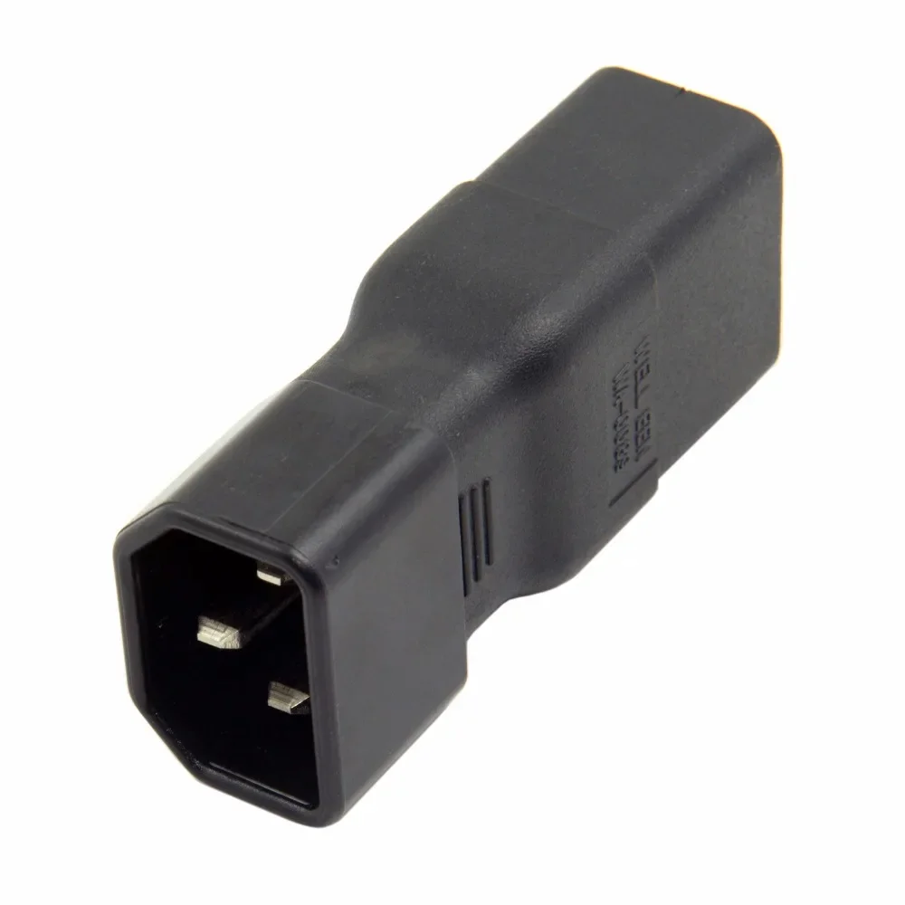IEC320 ชาย C14 หญิง C19 Power Mains Extension Adapter สําหรับ PDU UPS 10A to 16A