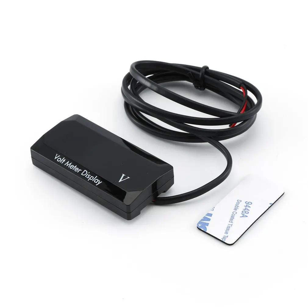 Voltmeter LED Display Digital Voltmeter Panel Volt Voltage Meter Tester Voltage Detector Voltage Meter 12V For Car Motorcycles