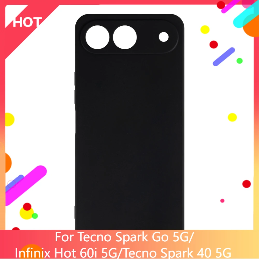 جراب خلفي من السيليكون الناعم غير اللامع من مادة TPU لهاتف Tecno Spark Go 5G جراب هاتف نحيف مقاوم للصدمات #1