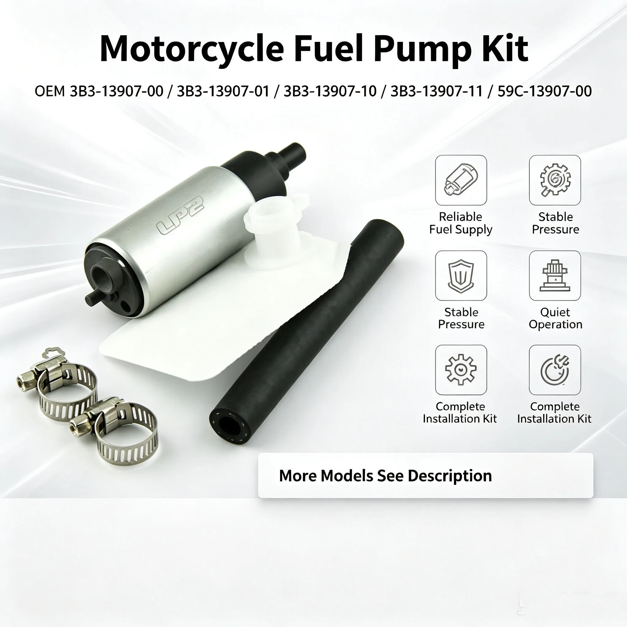 For Yamaha YZF R125 R15 R125A YZF-R15 YP250RA YP400 X-MAX MT125 MT125A MT-125 ABS YZFR125 2014 2015-2017 Motorcycle Fuel Pump