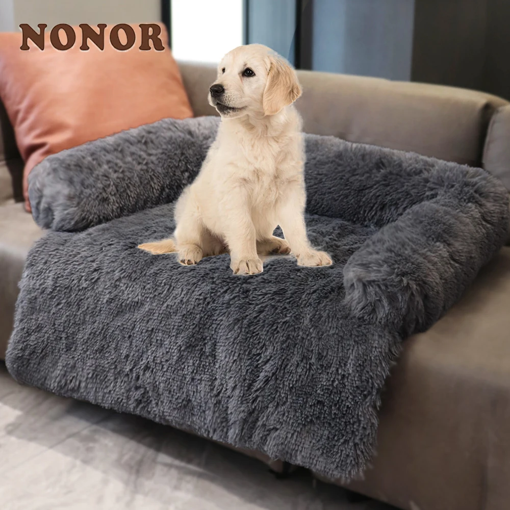NONOR Washable Dog Pubby Beds Mats for Large Sofa Blanket Winter Warm Pets Car Floor Cover Ortopedic Large Dog Bed Cama Perro