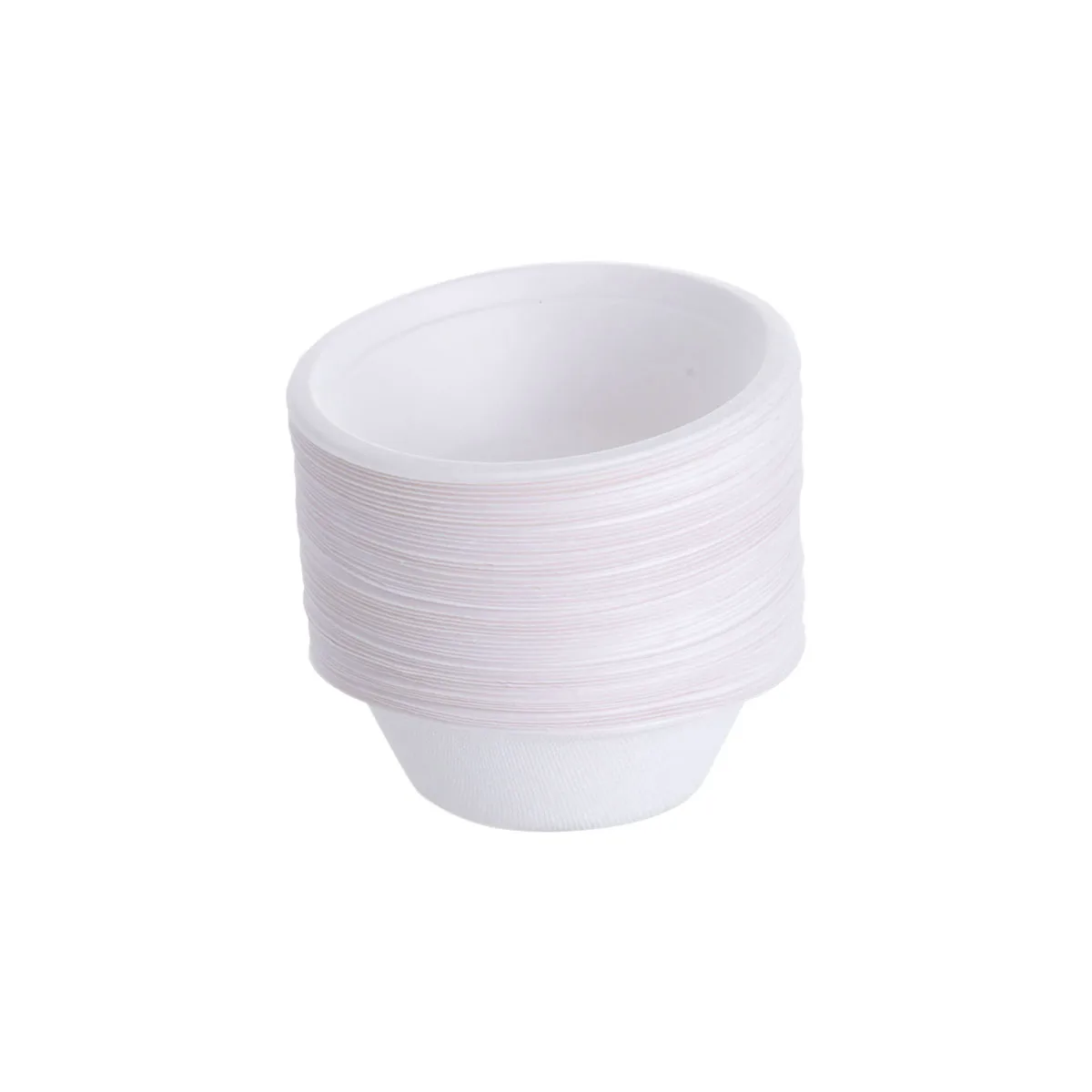 

50pcs Wheat Straw Bowl Round Shape Disposable Biodegradable Tableware For Party Banquet Home Use Paper Pulp Bowl Kitchenware