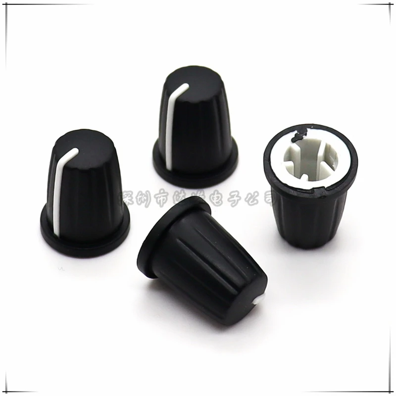 5PCS Soft rubber Cap mixing consoles knob cap potentiometer knob diameter 16.5MM height 19MM D Shaped 90°/180°  Inner Hole 6mm