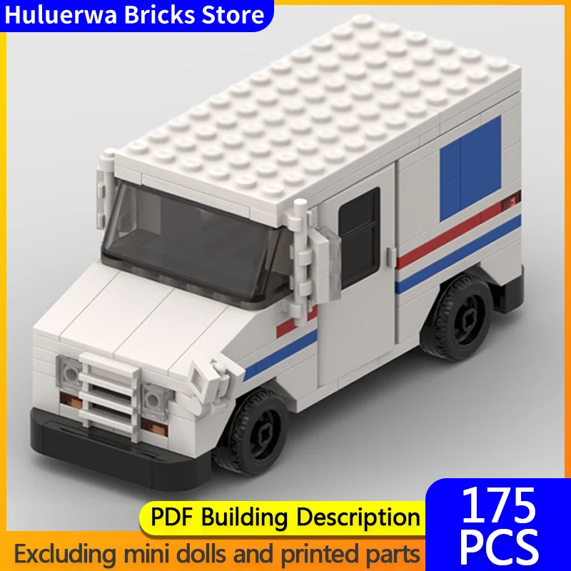 

Speed Racing Car Model MOC Building Bricks Mail Transport Vehicle Modular Technology Children Holiday Gifts Assemble Toys Suit