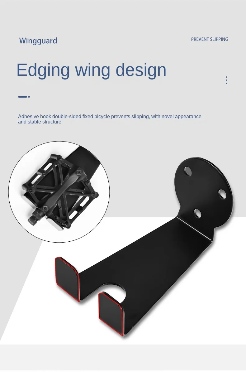 Eisen Fahrrad Halter Halterung Ständer Haken Fahrrad Pedal Wand Lagerung Aufhänger Kits – Detail 3