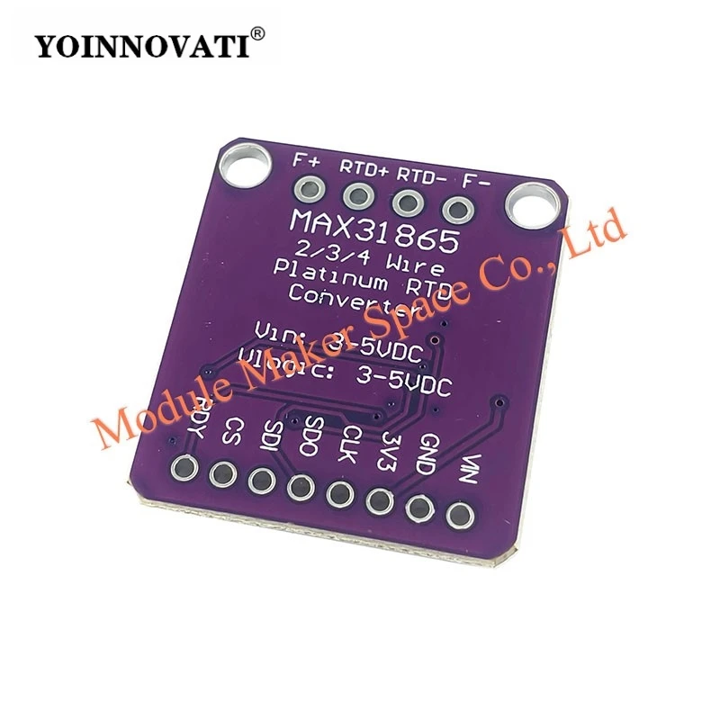 MAX31865 PT100 to PT1000 RTD-to-Digital Converter Board Temperature Thermocouple Sensor Amplifier Module 3.3V/5V for Arduino