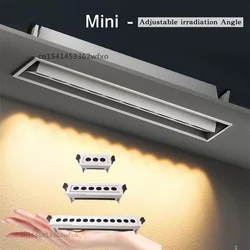 Dimmable mini LED downlight COB spotlight 110V-220V ceiling light 6w12w24w anti-glare grille light living room interior lighting
