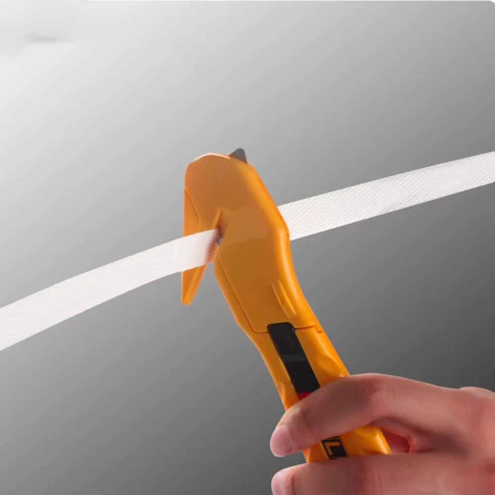 OLFA Safety Unboxing Cutter SK‑10 SKB-10B Industrial Plastic Box Opener Utility Knife for Express Parcel, Stretch Film