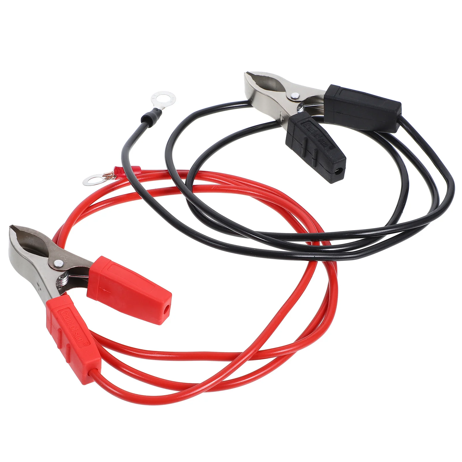 

2Pcs Jumper Cable Clamps Durable Rubber Copper Car Clamp Replacement Portable Jump Starter Cable Car Jump Starter Clip