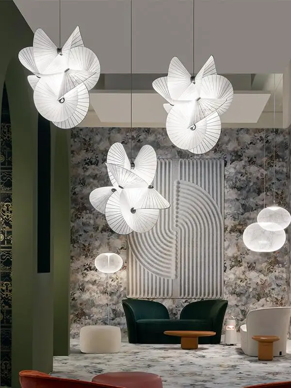 Modern Trumpet Flower Ceiling Chandeliers Simple Retro Style Living Dining Room Pendant Lamp Home Decor Hanging Light Luster